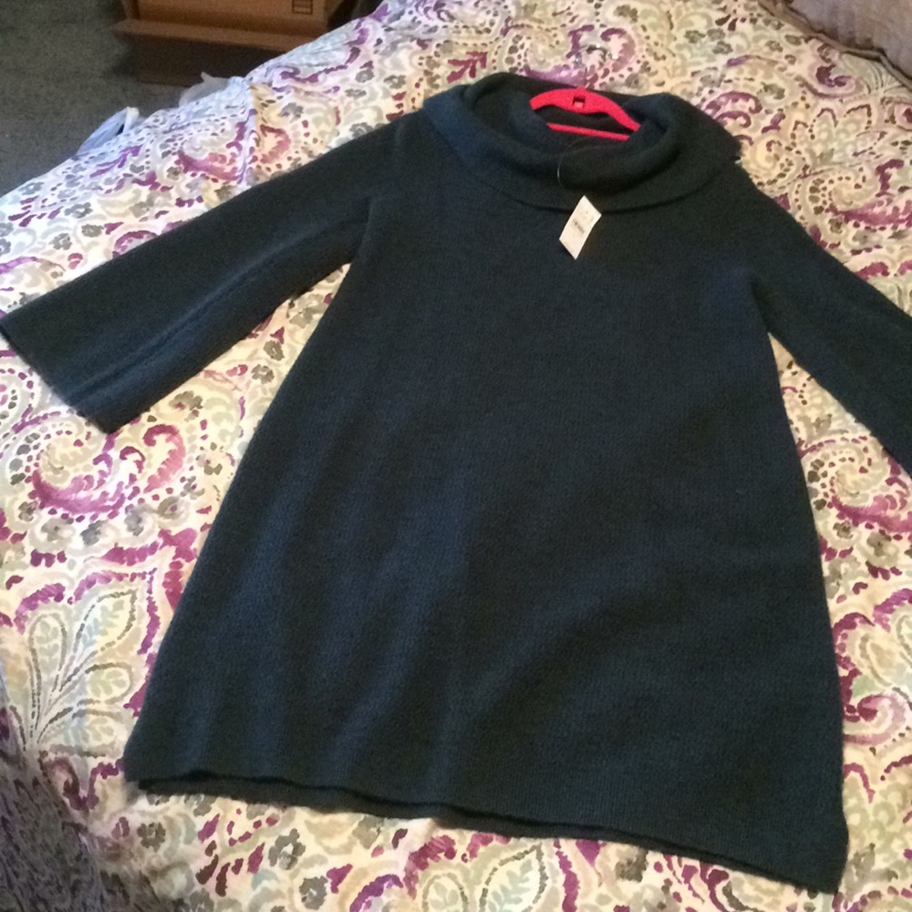 Loft Womans green sweater dress - Picture 2 of 4